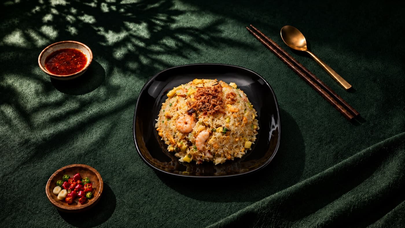 Hoi An special fried rice with prawns