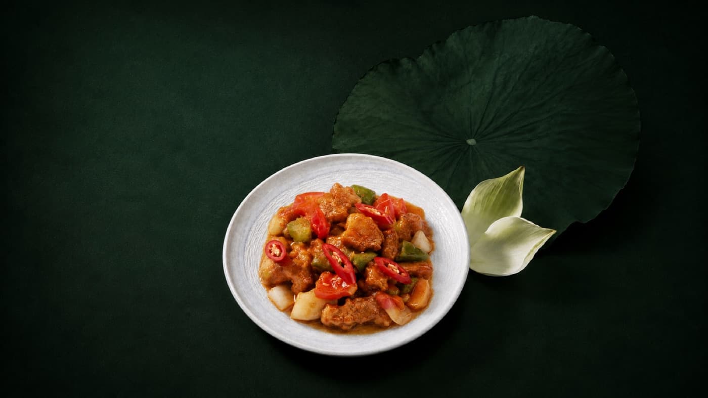 Mission ImPorksible vegan sweet and sour stir-fry