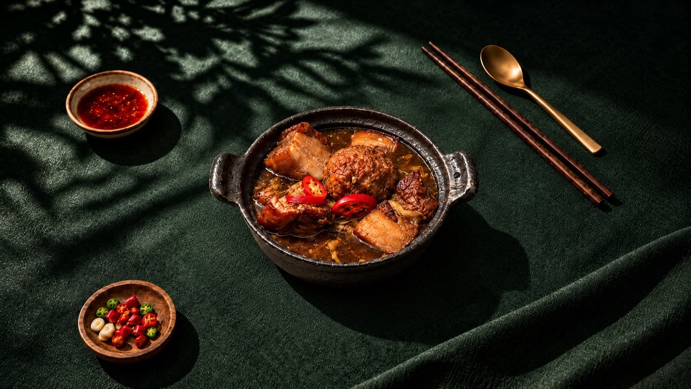 Vietnamese stewed pork with egg